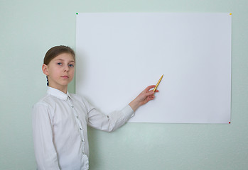 Image showing Girl showing on the poster