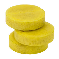 Image showing Yellow tablet