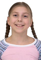 Image showing Portrait smiling girl