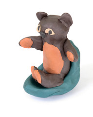 Image showing Bear stuck together from plasticine