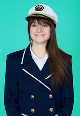 Image showing Portrait of the girl - captain