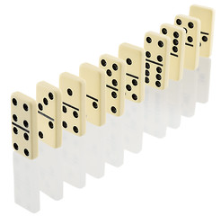 Image showing Bones of dominoes