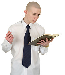 Image showing Person with the book in hands