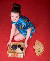 Image showing Japanese girl from tea ceremony