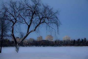 Image showing Dark cold winter day