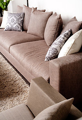 Image showing Contemporary sofa in modern setting