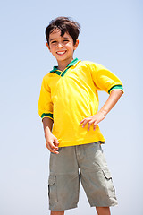 Image showing Young Boy posing to the camera
