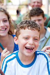 Image showing happy young boy smiling