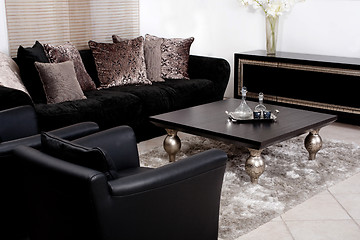 Image showing Contemporary sofa in modern living room