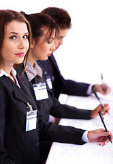 Image showing Business conference attendants