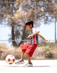 Image showing Young kid in action