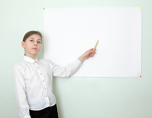 Image showing Girl showing on the poster