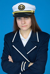 Image showing Portrait of the beautiful captain