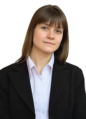 Image showing Portrait of the beautiful business girl