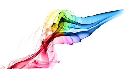 Image showing Abstract colorful fume pattern