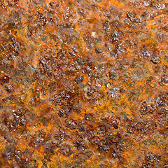 Image showing Texture of rusty metal sheet