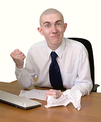 Image showing Emotional manager at office