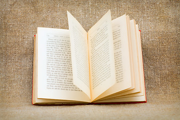 Image showing The open old book