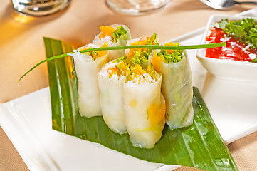 Image showing vietnamese style summer rolls