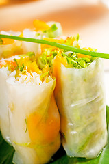 Image showing vietnamese style summer rolls