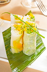 Image showing vietnamese style summer rolls