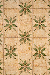 Image showing Seamless tile pattern of ancient ceramic tiles