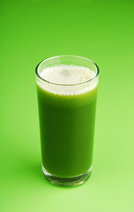Image showing Green vegetable smoothie 