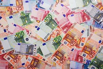 Image showing euro banknotes