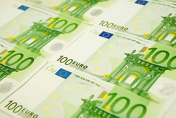 Image showing euro banknotes 