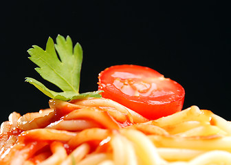 Image showing spaghetti bolognese