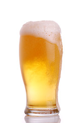 Image showing Glass of beer close-up 