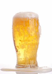 Image showing Glass of beer close-up 