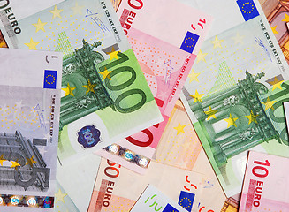 Image showing euro banknotes