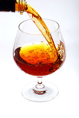 Image showing Glass of cognac