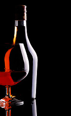 Image showing Glass of cognac