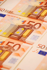 Image showing euro banknotes