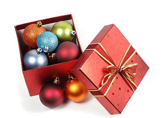 Image showing red gift box 