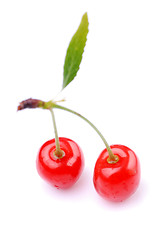 Image showing Two cherries 