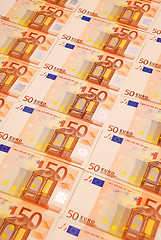 Image showing euro banknotes