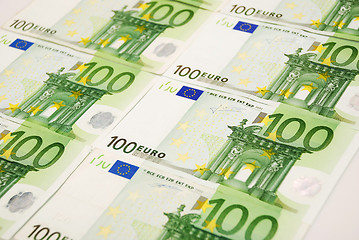 Image showing euro banknotes