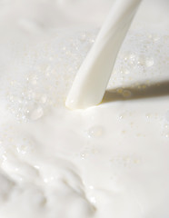 Image showing Pouring milk
