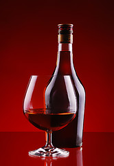 Image showing Glass of cognac