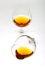 Image showing Glass of cognac