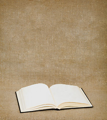 Image showing Book on the fabric background