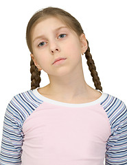 Image showing Sad teenager girl