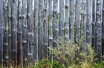 Image showing Wooden rural fence