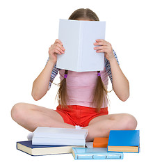 Image showing Girl reading the book
