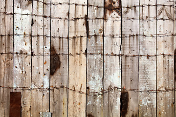 Image showing Wooden fence background