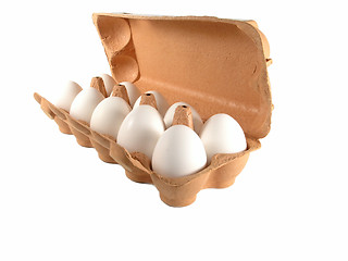 Image showing 10 eggs in a box