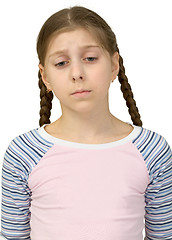 Image showing Sad teenager girl